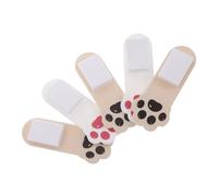 VILLFUL 6 Piezas Elevador de Asiento de Inodoro de Plástico 6 Piezas, Abridor de Tapa Manija de Pata de Gato en Blanco y Gris, Accesorio Higiénico para Baños en Hogar, Oficina y Hotel