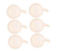 VILLFUL 6 piezas Paquete de Almohadillas Exfoliantes Faciales de Luffa Natural Esponjas Pequeñas Redondas para Limpieza Profunda de Textura Suave Apta para Piel Sensible para Baño y
