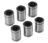VILLFUL 6 Piezas Rodamientos Lineales de Bolas Sellados Lm12Uu, Juego de 6 Piezas de Metal para Impresora 3D, Cojinetes de Movimiento Lineal de Alta Precisión, Accesorios para Bloque
