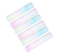 VILLFUL 6 Piezas Rulers Flexible Gradient Soft PVC Plastic Measuring Tool with Centimeters and Bendable Straight Metric Office Classroom School Students