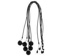 VILLFUL 6 Piezas Sujetaplapiceros Elásticos Retráctiles Base de Silicona Antideslizante y Anilla para Tabletas y Portapapeles Cuerda Extensible Anticaída para Bolígrafos Táctiles Oficina y