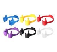 VILLFUL 6 Soportes para Teléfono Móvil de Escritorio Forma de Pulgar hacia Arriba, Colores Surtidos y Morado, Soporte Portátil Compatible Teléfonos Inteligentes para Oficina y Viaje