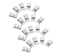 VILLFUL 75 piezas Clips de Cable Metálicos Resistentes para Remolques y Paneles Solares de Sujetadores para Cables Dobles Clips Compactos para Organización y Fijación Exterior