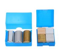 VILLFUL 7piezas Grupo Cúbico para Laboratorio de Bloques de Metal de Aluminio y Hierro Equipo de Prueba de Densidad y Gravedad Específica para Química