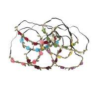 VILLFUL 8 piezas Diademas Corona Flores Elásticas para Boda Niñas Bohemias Tocados Ligeros para Fiestas y Viajes