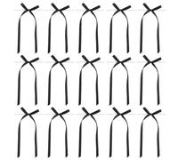 VILLFUL 80 Adornos para Cupcakes con Lazo, Cintas de Lazo, Vaso Alto con Negro, Decoración de Pared para Fiestas de Cumpleaños, Bodas Y Baby Showers.