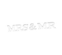 VILLFUL Adorno de Mesa de Madera para Bodas Estatua Decorativa Romántica para Parejas Señal de Aniversario y Fotocall Accesorio Duradero y Elegante