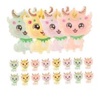 VILLFUL Adornos De Resina Dragón Miniatura 25 Piezas Diy Para Fundas De Móvil Accesorios De Carcasas Decoración Artesanal