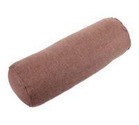 VILLFUL Almohada de Yoga Cilíndrica 15x40cm de Algodón Lino con Soporte Lumbar para Ejercicios en Casa y Gimnasio - Cojín para Relajación Física y Mental en Yoga