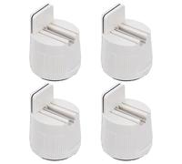 VILLFUL Almohadillas Elevadoras para Patas de Muebles Abrazadera Ajustable 60-80 Mm, Antideslizantes y Silenciosas, 4 Unidades Color Beige para Sillas y Mesas, Protectoras de