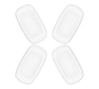 VILLFUL Almohadillas Nasales de Silicona Blandas Antideslizantes para Gafas 2 Pares Pequeños Mate Blancos Repuesto Cómodo y Portátil para Montura Accesorio Adecuado para Viajes