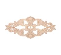 VILLFUL Apliques de Madera Maciza Tallada Estilo Europeo para Puertas de Gabinete, Tamaño 22x10 Cm, Fácil Instalación y Aplicación Versátil en Muebles Decorativos