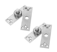 VILLFUL Bisagra Pivotante de 360 Grados para Puerta Pesada, Acero Inoxidable, Juego de 2 Unidades, Eje Oculto Invisible para Puertas Interiores y Comerciales, Herraje Duradero