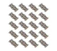 VILLFUL Bisagras de Hierro Vintage para Caja de Obsequio Bisagra de Madera para Caja Pequeña Tamaño 51X24 MM Acabado Anticuario Paquete de 20 Unidades con Tornillos Uso Hogar y