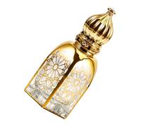 VILLFUL Botella de con roll-on de vidrio 15 ml, frasco de vacía, bola de estampación en caliente, portátil para viaje y uso diario