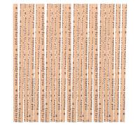 VILLFUL Bridas Reutilizables de Papel Kraft 10 Cm, 1000 Unidades, Lazos Giratorios para Bolsas de Pan, Dulces y Obsequio, Impresión en Negro y Rojo, Cierre Decorativo para Embalaje