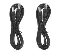VILLFUL Cable de Conexión para Mango de Lima de Uñas 2 Piezas, 1 Metro Negro, Material Plástico y Tela, Uso en Salón Profesional y Hogar, Función de Manejo Flexible