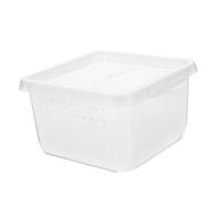 VILLFUL Caja de Cría para Reptiles Pequeño para Arañas y Incubadora Transparente Contenedor de Alimentación Práctico y Diseño de Limpiar