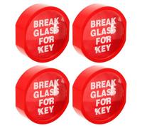 VILLFUL Caja De Llaves De Emergencia para Extintor De Incendios 4 Unidades Color Rojo