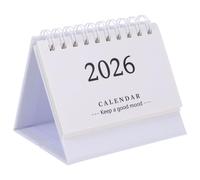 Villful Calendario De Escritorio 2026 Mini Plegable De Pie Calendario Mensual PequeñO Para Oficina Y Hogar Planificador De Mesa Compacto Con DiseñO Minimalista