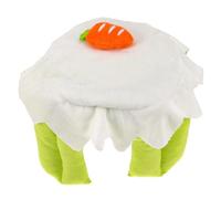 VILLFUL Cama para Mascotas Semi-Cerrada de Algodón Nido Térmico para Hámsters y Conejos Refugio Cálido para Cobayas y Pequeños Animales Casa Interior Portátil sin Base Color Verde