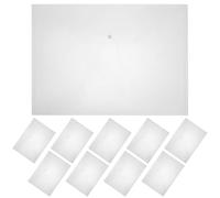 VILLFUL Carpetas de Documentos A3 Transparentes Cierre a Presión 10 Unidades Material PP Resistente 0018 MM Sobres Organizadores para Oficina y Hogar Protección para Archivos y