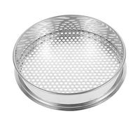 VILLFUL Cedazo De Clasificación De Suelos De Acero Inoxidable 20 Cm Agujeros Redondos De 5 Mm Para Jardín y Hogar, Cedazo Doméstico Para Tamizar Tierra y Eliminar Piedras