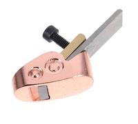 VILLFUL Cepillo de Carpintería para Violín Mini Luthier Plano de Mano de Latón Brillante Herramienta Práctica para Fabricación y Reparación de Instrumentos de Madera