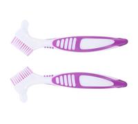 VILLFUL Cepillo De Limpieza para Caparazón De Tortuga Acuática Multifuncional Doble Cara Plástico Compacto Portátil para Hogar Pequeño y Suministros para Tortugas