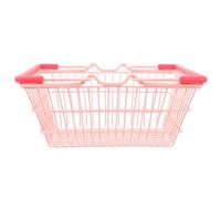 VILLFUL Cesta Metálica Multiusos 18X13.5X9 CM Bicolor Asa Resistente, para Organización de Juguetes y Artículos de Escritorio, Adecuada para Uso Cotidiano y Niñas