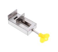 VILLFUL Cierre de Seguridad para Ventanas Correderas de Acero y Aluminio Limitador Infantil Llave Tamaño 68X36 MM Resistente Abrasión para Puertas Corredizas y Protección Hogares