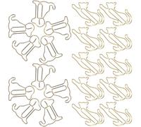 VILLFUL Clips de Papel Metálicos Forma de Perros y Gatos Adorables Diseño Creativo para Oficina y Escuela Sujetapapeles Duraderos para Notas y Documentos