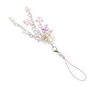 VILLFUL Colgante Móvil Decorativo Llavero Portátil Accesorio Suspendido para Bolsos y Mochilas Diseño con Brillo y Forma de Estrella y Corazón