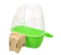 VILLFUL Comedero Transparente para Loros Resistente Salpicaduras Alimentador de Frutas y Verduras para Jaulas de Pájaros Pequeños como Periquitos y Ninfas Diseño Fácil de