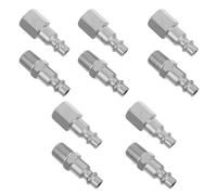 VILLFUL Conectores Rápidos Neumáticos 10 Piezas Npt 1/4 Macho y Hembra para Mangueras de Aire Acoplamientos para Compresor Conexiones Rápidas para Herramientas Neumáticas Uso