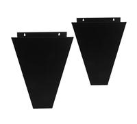 VILLFUL Cono de Sacrificio para Aves Cono para Matar Gallinas Acero Inoxidable Negro 2 Piezas con Amplia Compatibilidad para Gallos y Pollos Grandes