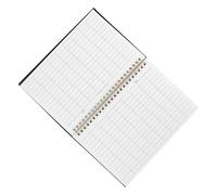 VILLFUL Cuaderno de Líneas Horizontales con Páginas Blancas para Registro de Inventario Libro de Contabilidad Empresarial con Cubierta PP Resistente para Control de Stock Oficina Almacén
