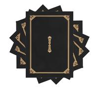 VILLFUL Cubierta para A4 Estampado Dorado, 5 Unidades, Funda Protectora de Papel para Diplomas y Premios, Uso Oficina y Hogar, Marco Elegante para Documentos Importantes