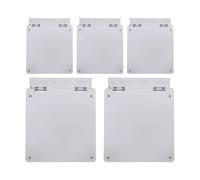 VILLFUL Cubierta Protectora de Interruptor para Aire Acondicionado Central 5 Piezas Bisagra Abatible Transparente Negro Resistente a Impactos Tamaño 86 Tipo Protección