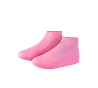 VILLFUL Cubrebotas de Látex Desechables Antideslizantes Talla S Rosa, Impermeables y Elásticos para Protección de Zapatos en Lluvia, Nieve y Actividades al Aire Libre