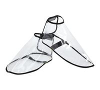 VILLFUL Cubrezapatos Transparentes para Barberos Talla S Fundas Protectoras Antideslizantes de TPU Duradero Ideales para Peluquería y Estilismo Profesional Salón