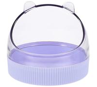 VILLFUL Cuencos Colgantes Acrílicos para Hámster y Chinchilla Accesorio Transparente para Jaulas Tazón Compacto para Alimento De Pequeños Animales Hogar Fácil De Limpiar