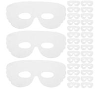VILLFUL Desechables para Ojos 100 Unidades Láminas No Tejidas para Oculares Almohadillas para Cuidado Facial Uso en Spa y Tratamientos Hidratantes