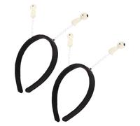 VILLFUL Diadema Luminosa de Dibujos Animados Et 2 Piezas para Halloween, Accesorio Divertido para Fiesta y Disfraz Extraterrestre, Diadema Ajustable Adultos