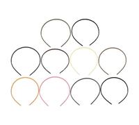 VILLFUL Diademas Finas de Plástico con Pintura de Goma Antideslizante, 0,8 Cm de Ancho, Pack de 11 Piezas para Mujer y Niña, Accesorios Ligeros y Cómodos para Todo Tipo de