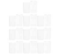 VILLFUL Envase Pequeño Rellenable para Crema y Desodorante Tubo Plástico Transparente de 10 Piezas Compacto y Práctico para Almacenamiento de Lociones y Ungüentos