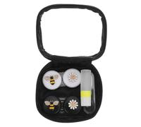 VILLFUL Estuche Doble para Lentes de Contacto con Diseño Seguro Caja Portátil para Almacenamiento de Gafas Resistente y Duradero para Viajes y Uso Diario Color Color