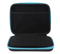 VILLFUL Estuche Portátil para Almacenamiento de Aceites Esenciales con Compartimentos para Botellas de Organizador con Cremallera y Asa para Viaje y Esmaltes de Uñas Color Azul