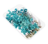 VILLFUL Flores Secas Azules Hechas a Mano para Manualidades Decorativas DIY | Material de Flores Secas, para Velas y Marcos, Aspecto Duradero y Realista, Uso en Maquillaje y Manicura