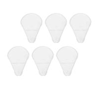 VILLFUL Fundas Protectoras para Brochas de Maquillaje Abanico 6 Piezas Cubiertas Reutilizables de Plástico para Pinceles Medianos y Pequeños Accesorio Adecuado para Viaje y